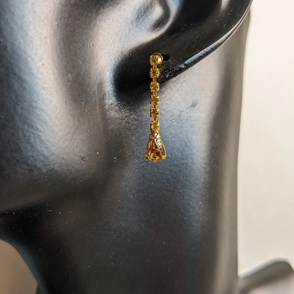 Gennaro‎ Gold Tone Drop Earrings